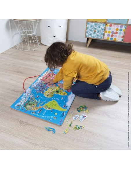 Puzzle carte du monde, fille de 3 ans et plus, jouet éducatif