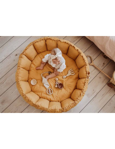 Tapis de jeu 3 en 1 Bloom moutarde -... Tapis de jeu 3 en 1 Bloom moutarde -...