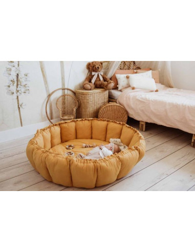 Tapis de jeu 3 en 1 Bloom moutarde -... Tapis de jeu 3 en 1 Bloom moutarde -...