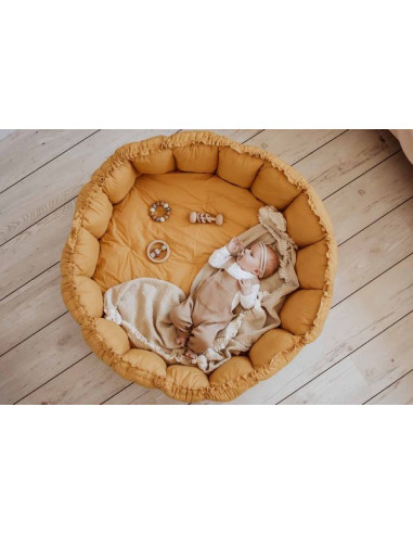 Tapis de jeu 3 en 1 Bloom moutarde -... Tapis de jeu 3 en 1 Bloom moutarde -...