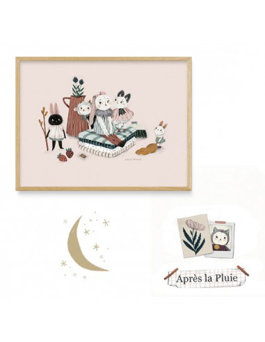 Affiche À la maison Après le pluie -... Affiche À la maison Après le pluie -...