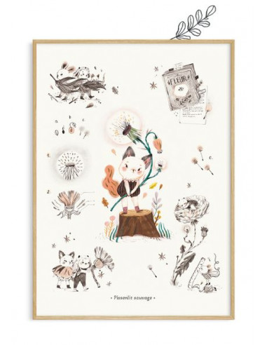 Affiche Le pissenlit sauvage Après le... Affiche Le pissenlit sauvage Après le...