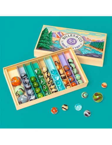 Coffret de 52 billes Mountain Trip -... Coffret de 52 billes Mountain Trip -...