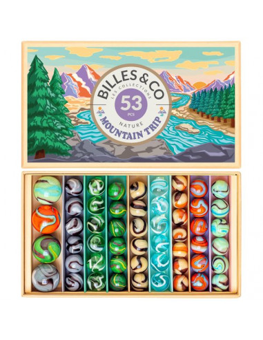 Coffret de 53 billes Mountain Trip -...