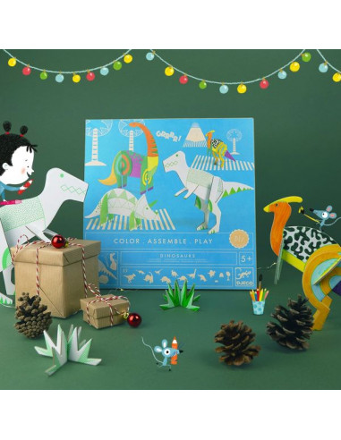Colorie assemble et joue DIY... Colorie assemble et joue DIY...