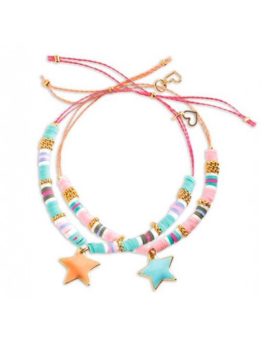 Bijoux duo bracelets Heishi étoiles -... Bijoux duo bracelets Heishi étoiles -...