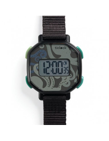 Montre digitale Black Octopus - Djeco