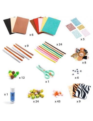 Boîte à créer Animaux de la jungle -... Boîte à créer Animaux de la jungle -...