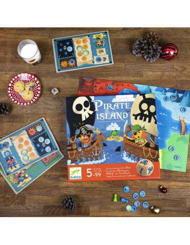 Jeu Pirate Island - Djeco Jeu Pirate Island - Djeco