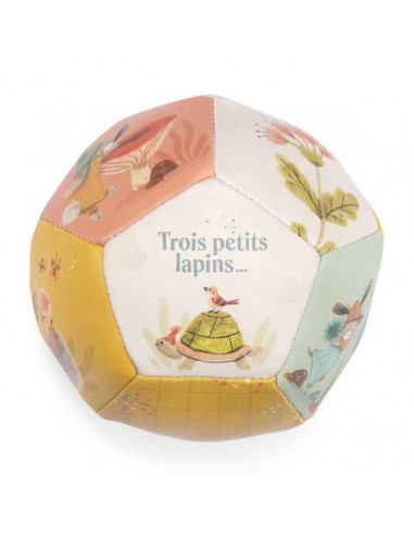 Balle souple Trois Petits Lapins -...