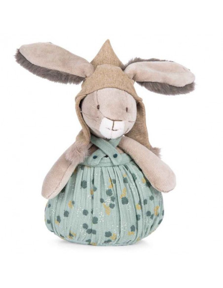 Peluche sonore lapin de Pâques - 15 cm