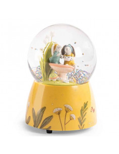 Boule à neige musicale Trois Petits Lapins
