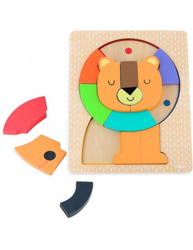 Puzzle encastrement en volume lion... Puzzle encastrement en volume lion...