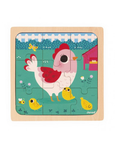 Puzzle en bois - Carte d'Europe - 50 pièces, Puzzle Michèle Wilson  La  Boissellerie Magasin de jouets en bois et jeux pour enfant & adulte