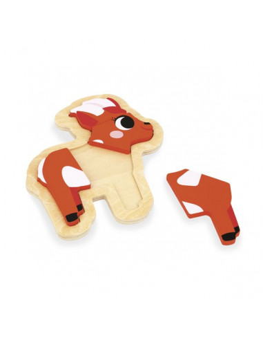 Puzzles évolutifs en bois Ferme - Janod Puzzles évolutifs en bois Ferme - Janod