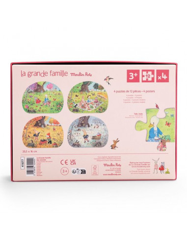 4 mini puzzles Les Saisons - Moulin Roty 4 mini puzzles Les Saisons - Moulin Roty