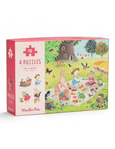 4 mini puzzles Les Saisons...