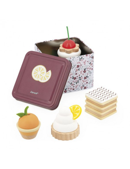 Coffret de pâtisseries Twist - Janod - Dinette en bois