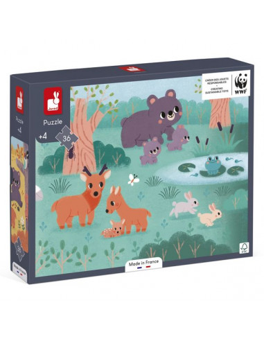Puzzle panoramique 4 saisons WWF - Janod