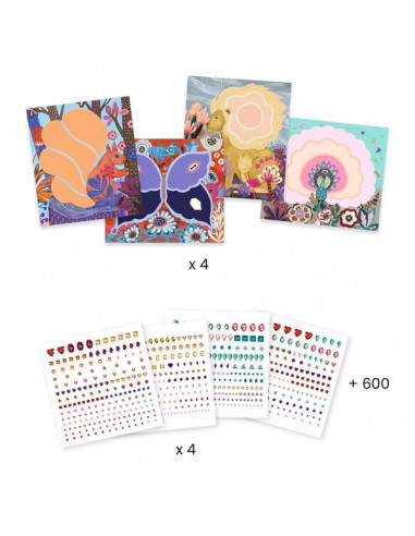 Beautés sauvages Artistic Strass - Djeco Beautés sauvages Artistic Strass - Djeco