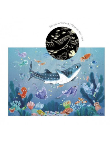 Puzzle phosphorescent Sous la mer Les... Puzzle phosphorescent Sous la mer Les...