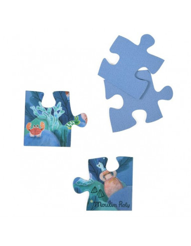 Puzzle phosphorescent 24 pièces : Puzzle magique : L'océan - Janod