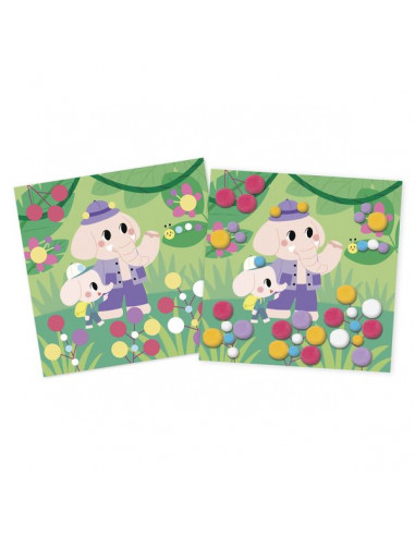 Coffret Pompons 3 ans - Janod Coffret Pompons 3 ans - Janod