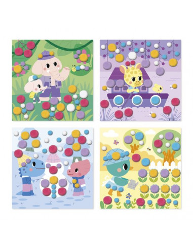 Coffret Pompons 3 ans - Janod Coffret Pompons 3 ans - Janod