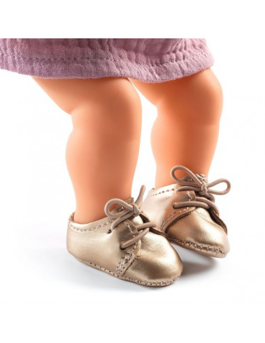 Chaussures doré Pomea - Djeco Chaussures doré Pomea - Djeco