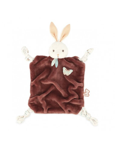 Doudou et Compagnie Marionnette Lapin blanc gris pcohe Carotte