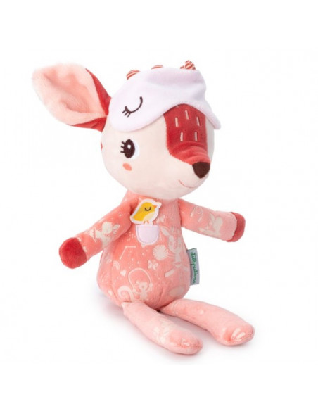 Peluche Lapin rose Toudou Les Déglingos