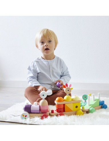 Train géant multicolore zigolos - Janod Train géant multicolore zigolos - Janod