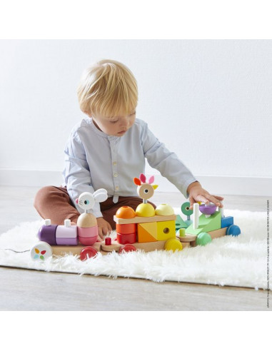 Train géant multicolore zigolos - Janod Train géant multicolore zigolos - Janod