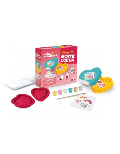 Mon atelier Boîte Cœur - Mako Moulages Mon atelier Boîte Cœur - Mako Moulages