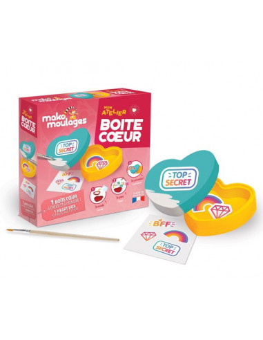 Mon atelier Boîte Cœur - Mako Moulages Mon atelier Boîte Cœur - Mako Moulages