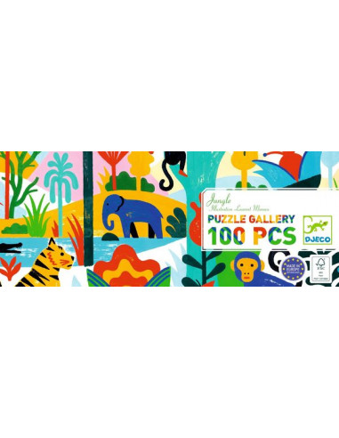 Puzzle gallery Jungle 100 pièces - Djeco