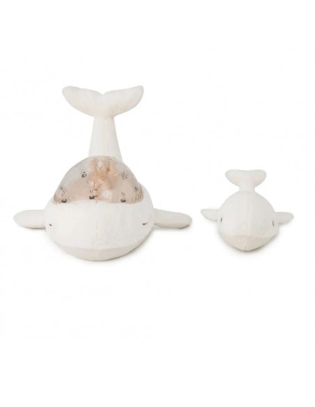 Veilleuse peluche avec sons TRANQUIL WHALE WHITE 