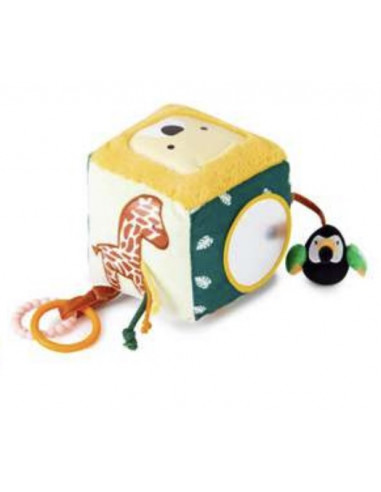 Cube d'activités en tissu Jungle -... Cube d'activités en tissu Jungle -...