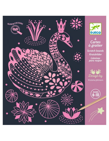 Cartes à gratter Multicolores - 5 cartes - Cartes à gratter, à