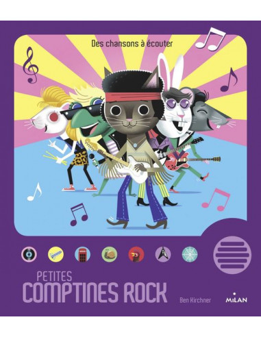 Livre Petites comptines Rock - Milan