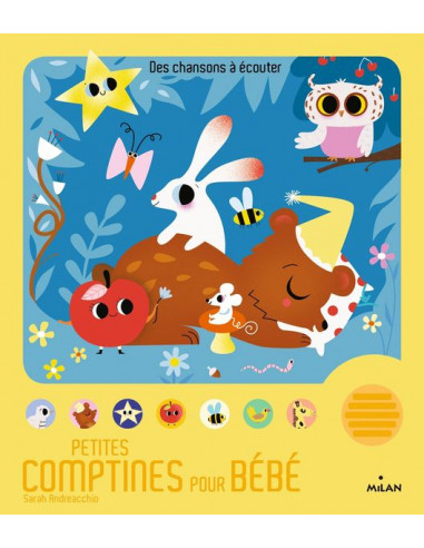 Livre Petites comptines pour bébé - Milan - Livre sonore