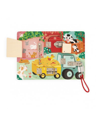 Planche à cadenas Ferme - Janod Planche à cadenas Ferme - Janod