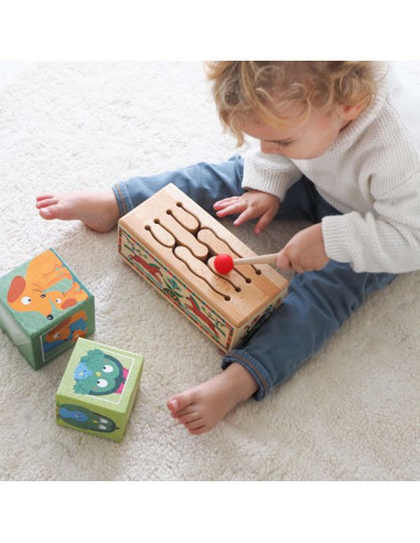 Wooden drum - Djeco Wooden drum - Djeco