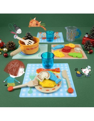 Dinette à table les chats - Djeco Dinette à table les chats - Djeco