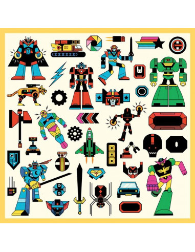 Stickers Robots - Djeco Stickers Robots - Djeco