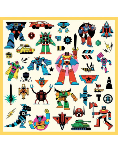 Stickers Robots - Djeco Stickers Robots - Djeco