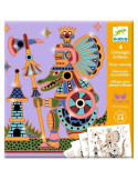 Coloriages brillants Guerriers animaux - Djeco