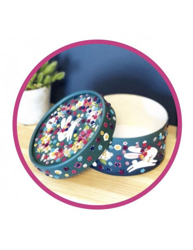 Mosaïques 3D coffret rond - Sycomore Mosaïques 3D coffret rond - Sycomore