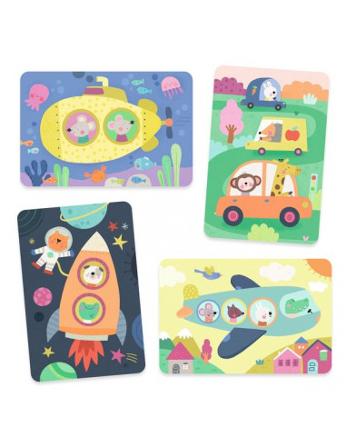 Coloriage à l'eau En route - Djeco Coloriage à l'eau En route - Djeco