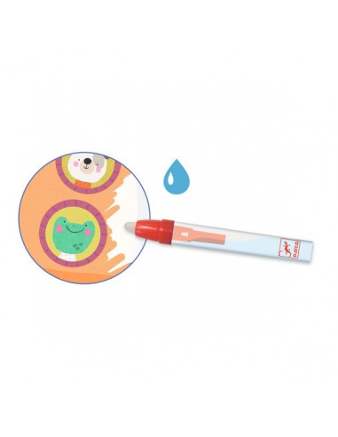 Coloriage à l'eau En route - Djeco Coloriage à l'eau En route - Djeco